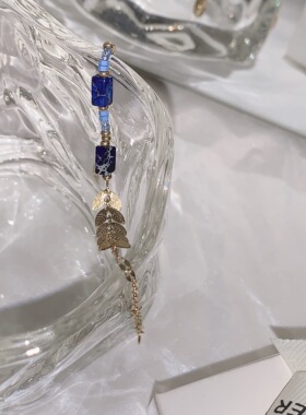 手饰百搭蓝色海洋手链女