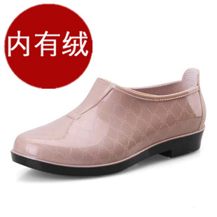 正品回力雨鞋女士低帮浅口成人加绒保暖防水鞋厨房工作防滑劳保鞋