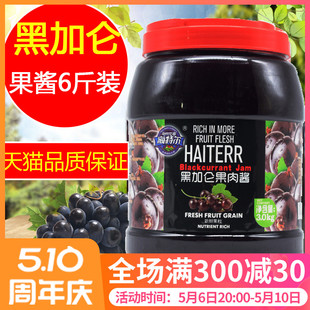 海特尔黑加仑果酱 面包酱刨冰沙烘焙果酱奶茶甜品店专用原料3kg