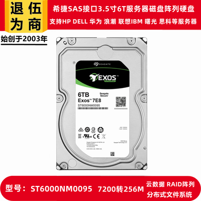 希捷6Tst6000nm0095服务器SAS