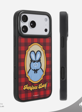 Jascent原创设计朋克兔子红色格纹可爱卡通磁吸Magsafe手机壳适用于苹果iPhone17ProMax17Pro创意卡通保护套