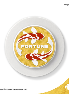 原创锦鲤幸运四叶草闪粉磁吸气囊magsafe手机支架适用iPhone配件