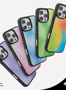 Jascent原创渐变效果氛围感Magsafe适用于苹果iPhone16ProMax磁吸亮面手机壳