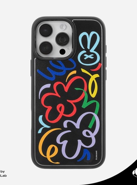 Jascent原创彩色涂鸦立体效果磁吸手机壳适配于苹果iPhone16Pro磨砂原创小众Magsafe可爱卡通保护壳