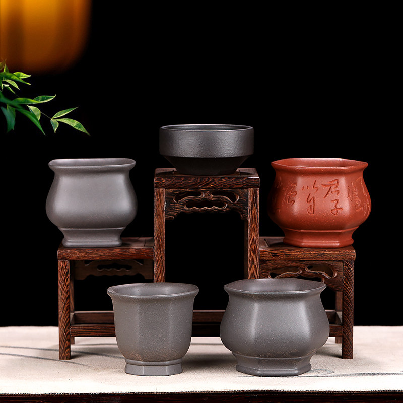 紫砂茶具 紫砂缸杯  紫砂茶杯 高端茶器 手工杯纯手工单杯定禅杯