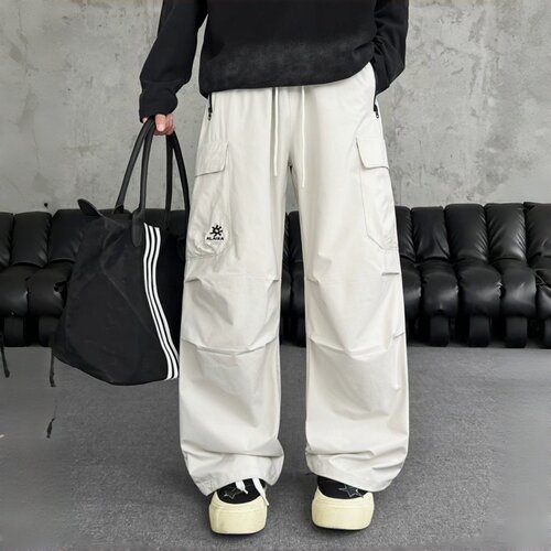 末班车春款男大童棉布工装伞兵裤