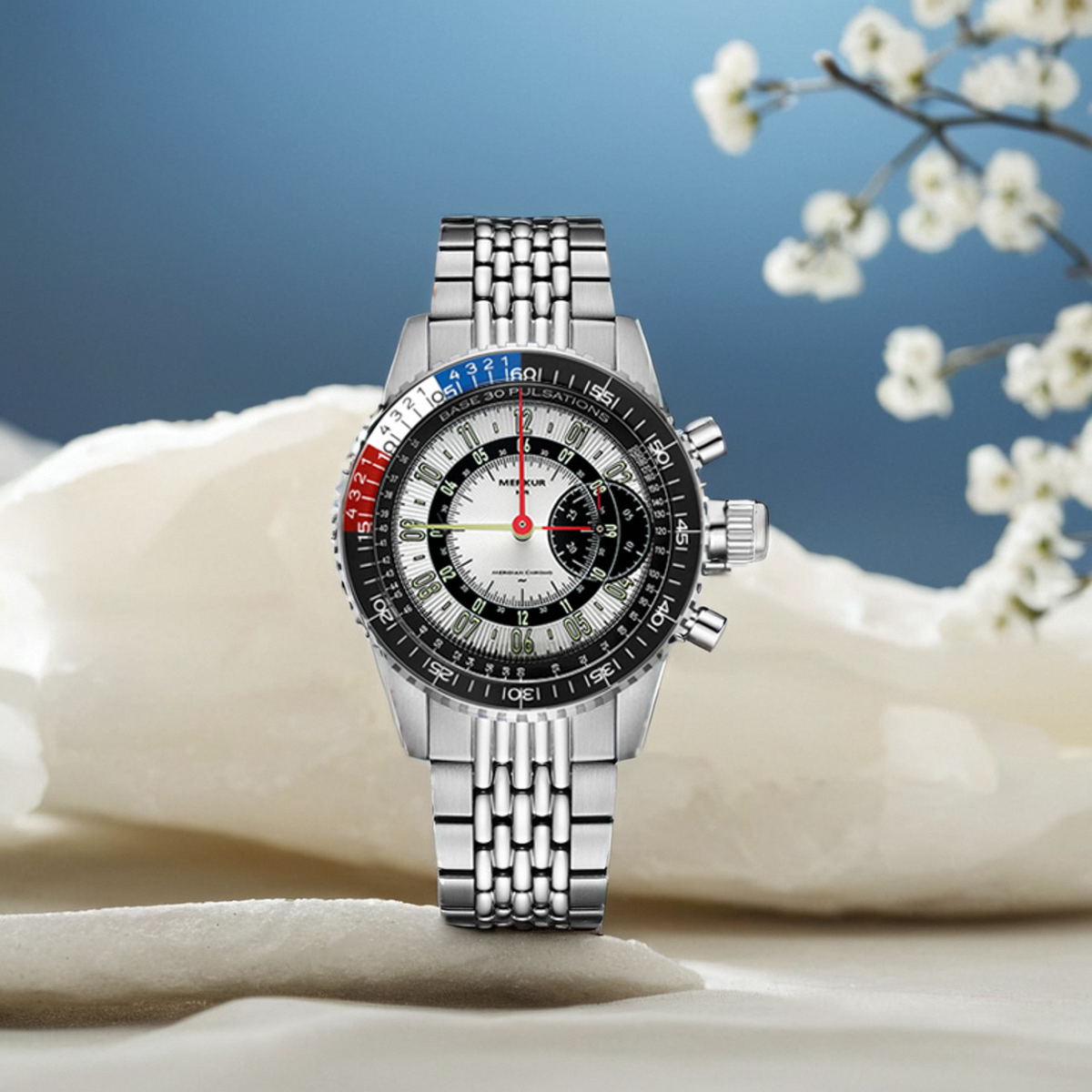 凡致飞行员码表男手动