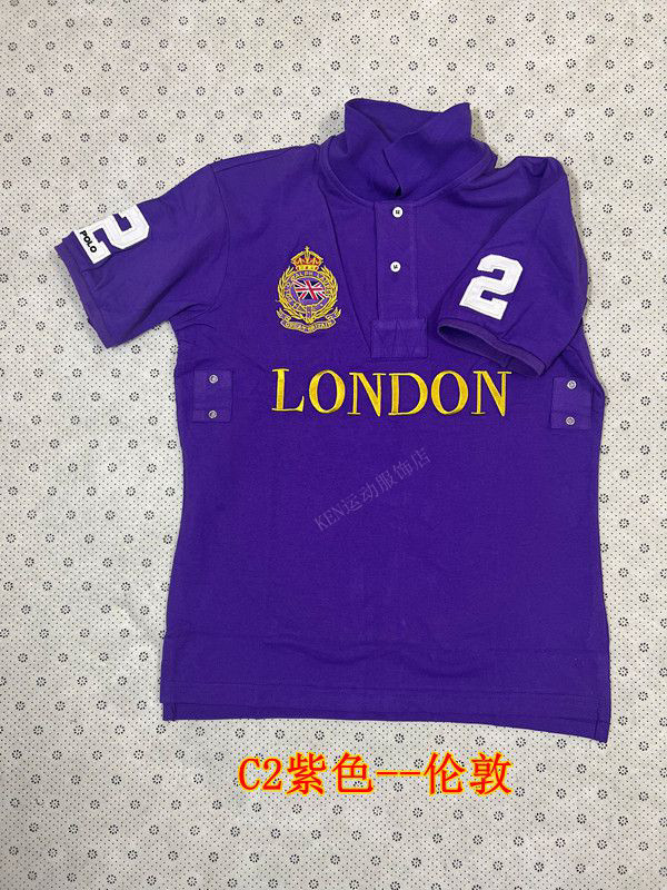 thumbnail for Summer Wear Men's Sport Polo Shirt T-Shirt Embroidery Lapel Golf Casual T Short Sleeve Top Chicago New York Black