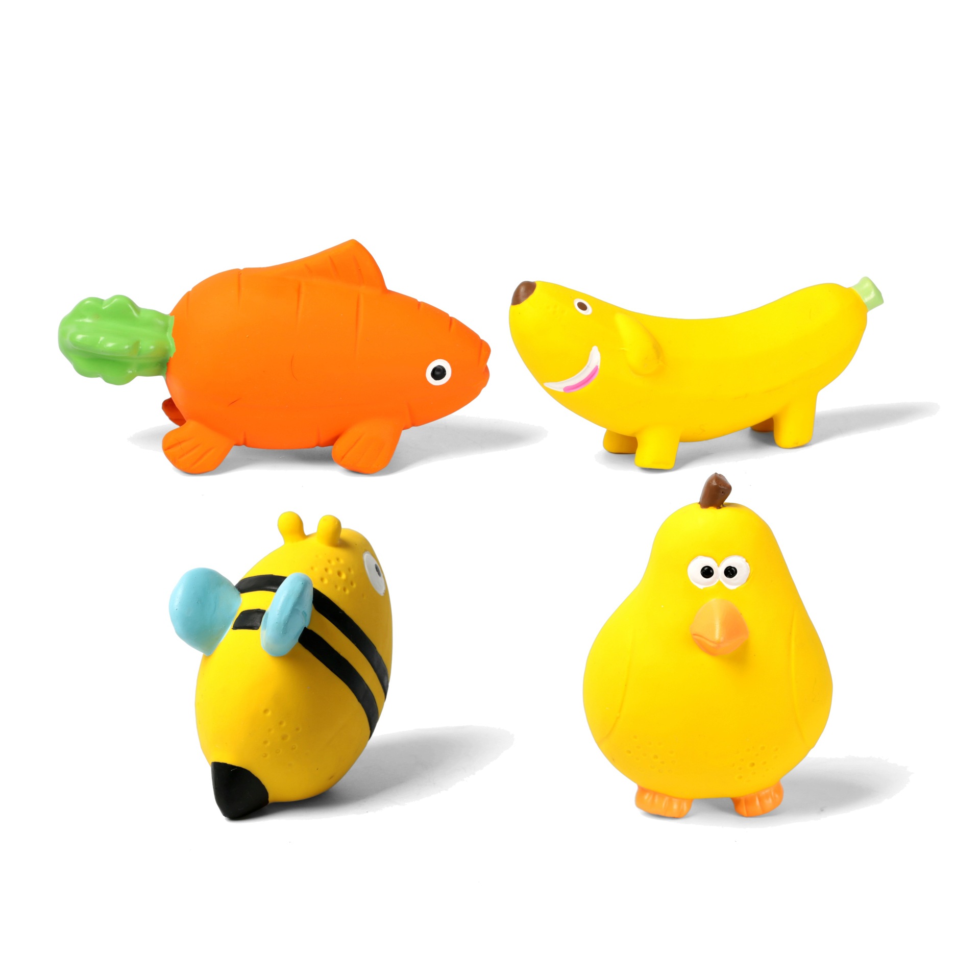 q-monster狗狗乳胶发声玩具水果动物犬用乳胶玩具小狗互动陪伴