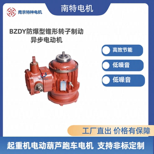 南特电机防爆型锥形转子制动电动机BZDY 31-4/3.0KW三相异步电机