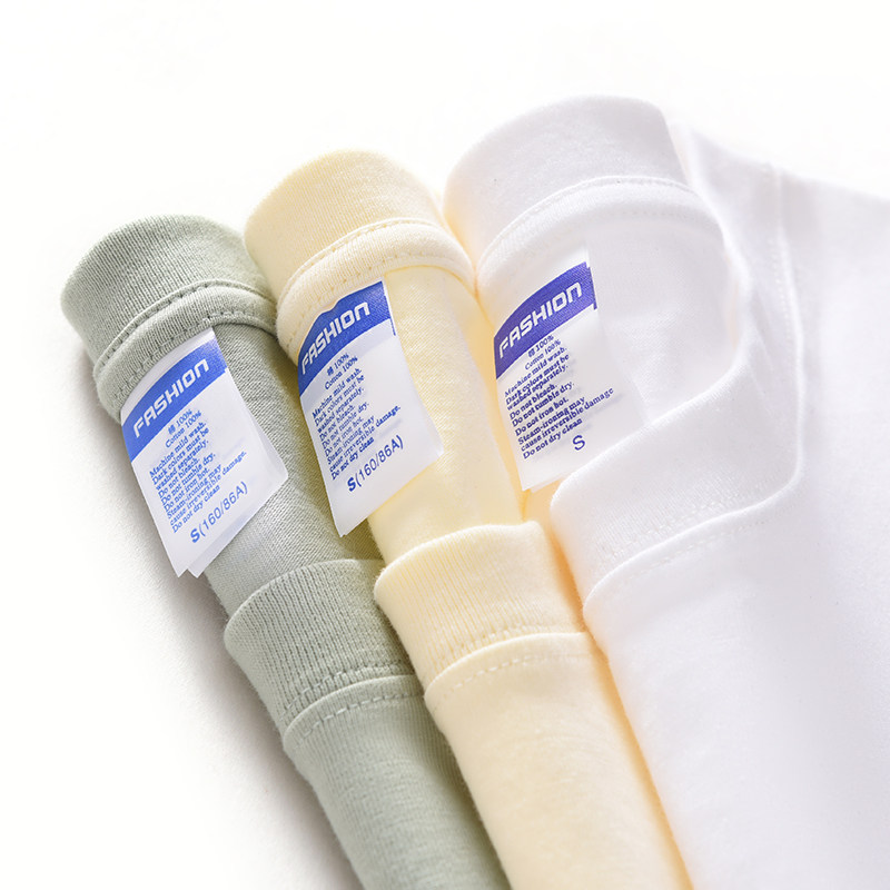 美式重磅纯棉短袖t恤男士落肩纯白色打底衫2026新款半袖衣服夏季