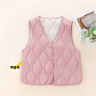 马甲v领坎肩百搭内胆 保暖短款 秋冬减龄棉马甲女2025新款 加厚大码