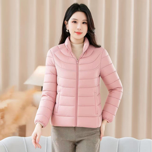 排骨棉服女款2026新款冬季夹棉小个子高级感轻薄款棉衣秋冬厚外套