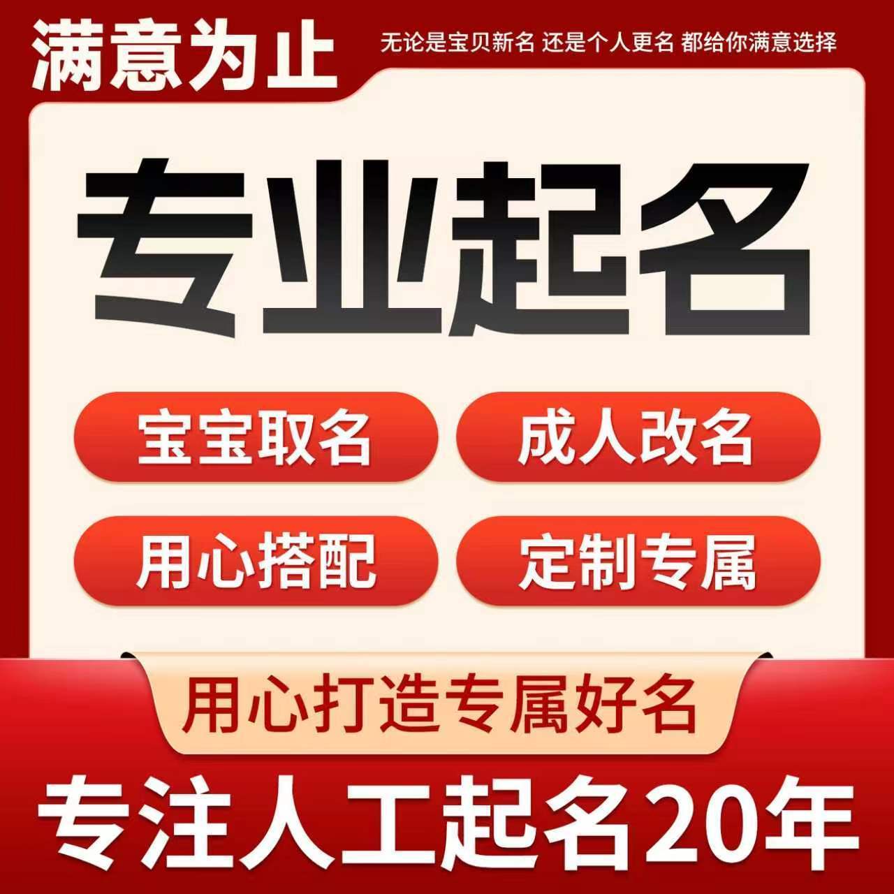 专业人工起名