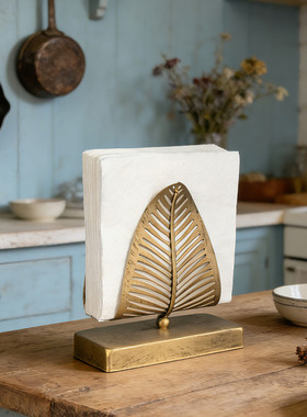 厨房立式纸巾架子餐巾纸架托西餐厅纸巾夹商用金属创意方形纸巾座