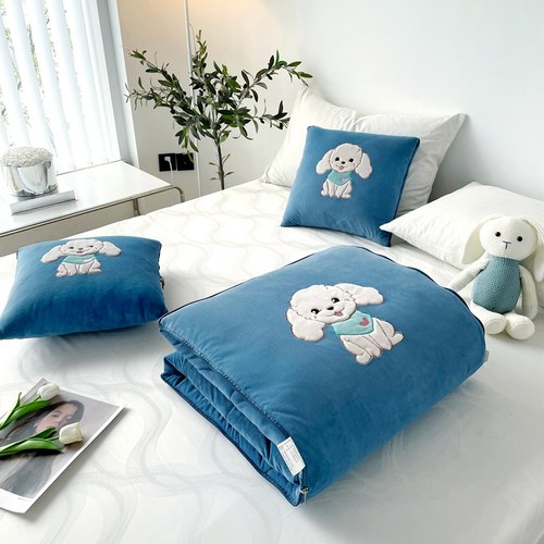 全绒A类三合一抱枕被子