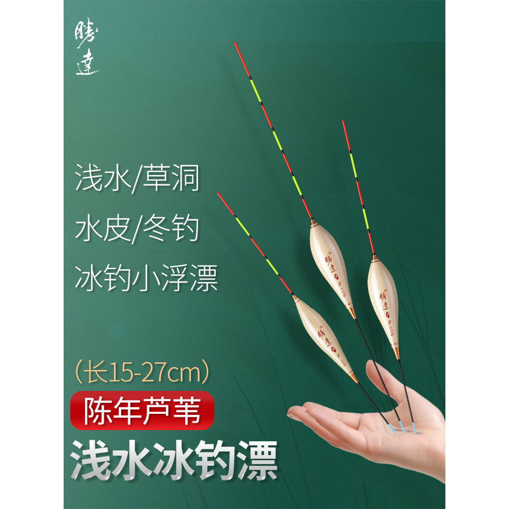 浅水漂水皮漂草洞小浮漂芦苇漂高灵敏超短鲫鱼漂冬钓冰钓白条醒目