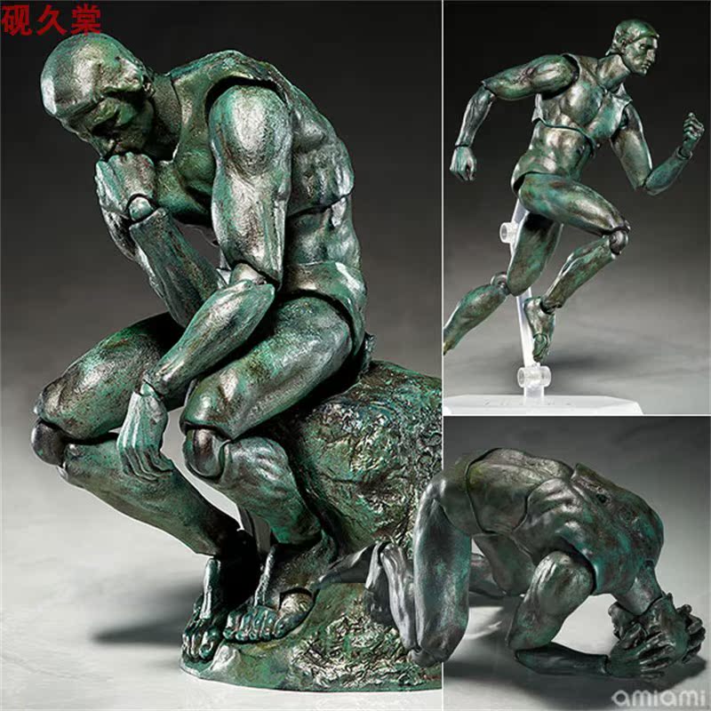 FREEing MF figma#SP-056 桌上美术馆 思考者 手办 追丁