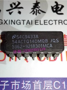 54ACTQ14DMQB  54ACTQ14  74ACTQ14 进口双列14直插脚DIP陶瓷封装