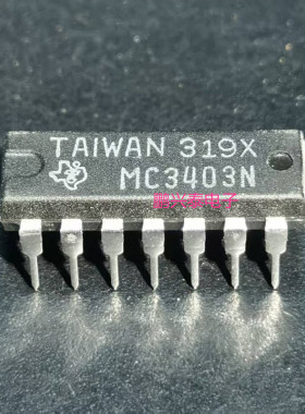 MC3403P  MC3403N 四路差分输入运算放大器IC进口双列14直插脚DIP