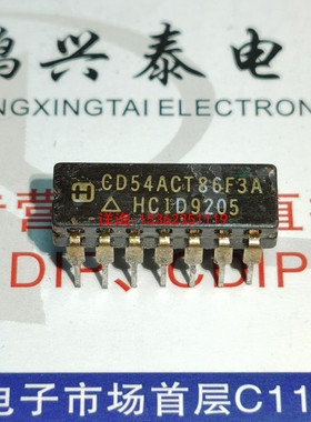 CD54ACT86F3A  74ACT86  54ACT86  进口CDIP14直插脚陶瓷  74AC86