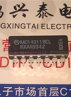 MC14011BCL CD4011BF 进口14插脚陶瓷封 MC14011BAL 14011B/BCAJC