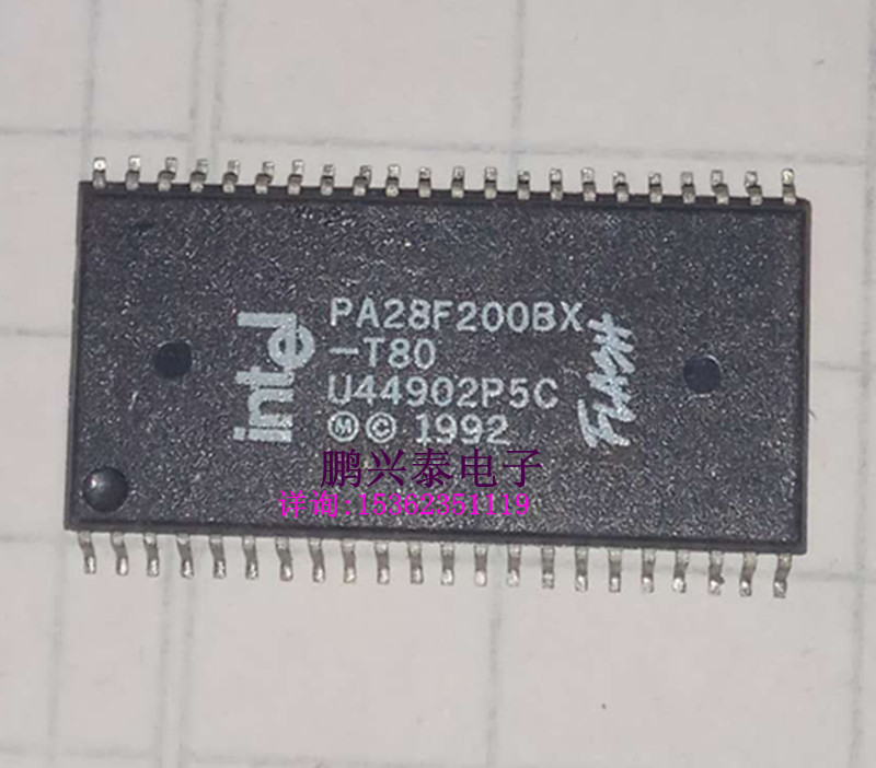 PA28F200BX  PA28F200BX-T80 , 128K X 16 FLASH 12V PROM PDSO44