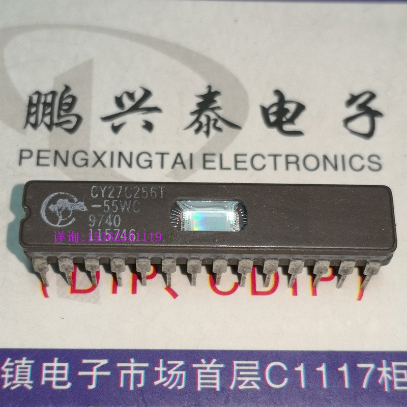 CY27C256T-55WC  CY27C256T EPROM x8存储器 进口28直插脚陶瓷封