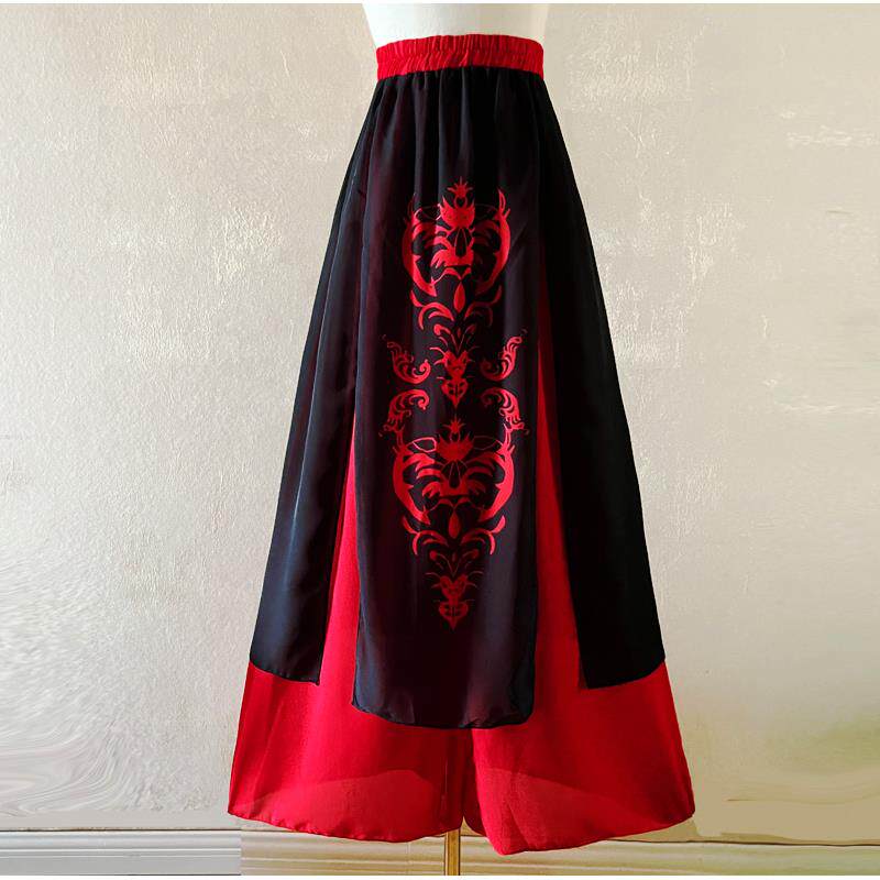 新款雪纺裙子广场舞民族风跳舞裤夏阔腿裤古风裤裙古典舞裙裤男女,运动/瑜伽/健身/球迷用品,广场舞裤,淘宝优惠券,粉丝福利购,淘宝优惠卷