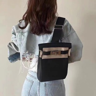 真皮胸包h家男女包包togo头层牛皮hac dos凯利单肩斜挎包大容量