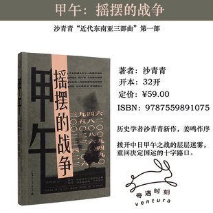 正版现货 甲午:摇摆的战争 历史学者沙青青新作 姜鸣作序 中日甲午之战 黄海海战 北洋海军日本谍报网明治维新外交博弈贝贝特