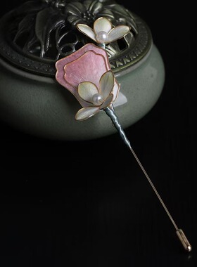 非遗蚕丝绒花胸针旗袍别针毛衣西装胸花配饰送礼物送老师长辈