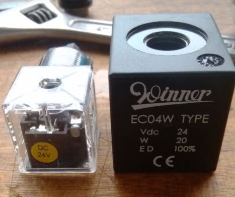 台湾武汉机械winner电磁阀线圈ec04w type rac 220v