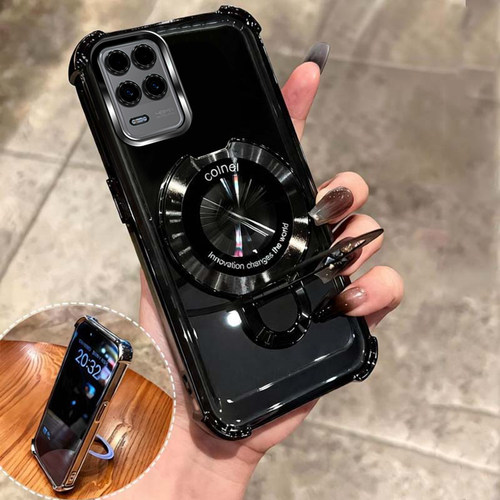 四角防摔支架适用oppoF19pro手机壳国外版f19pro外壳透明保护套软