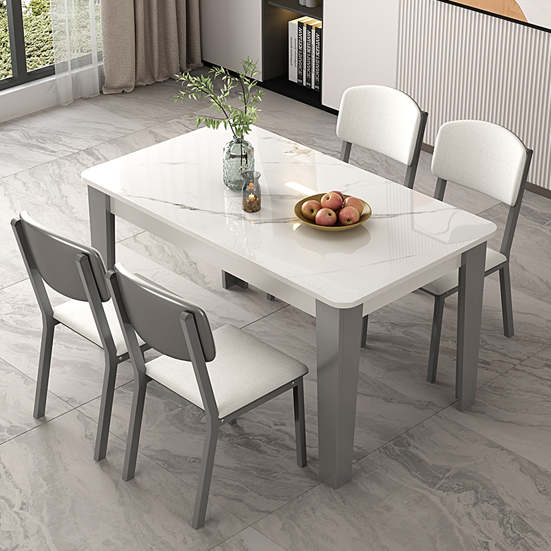 餐桌家用小户型现代简约风客厅饭桌出租房吃饭桌子餐桌椅组合