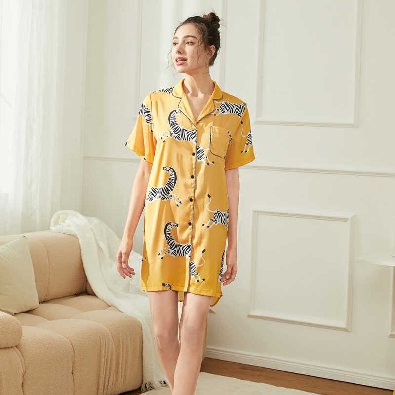 仿真丝睡衣碧美妮透气性感女夏
