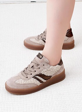 小码德国Gabor嘉宝嘉步女鞋春秋牛皮拼色软底健步德训鞋76.475