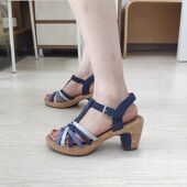 德国Gabor嘉宝 82.736 宽楦舒适软垫高跟拼色凉鞋 嘉步女鞋 春夏新品