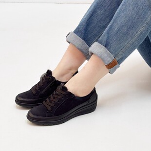 休闲鞋 德国ara鹦鹉女鞋 系带坡跟单鞋 牛皮时尚 50601 2025秋冬新品