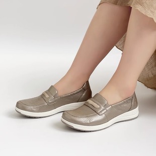 24401 柔软鹿皮软底厚底单鞋 德国CAPRICE凯蝴蝶女鞋 2025春夏新品