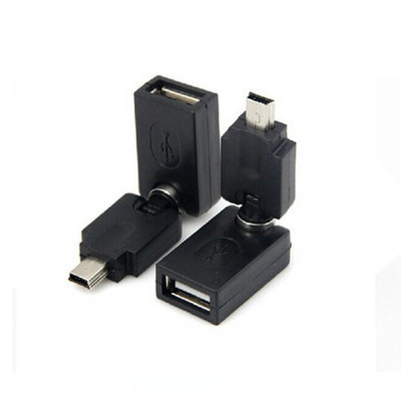 mini 5p公转USB母OTG头Mp3车载连接U盘读卡器转接头V3T型口迷你5p