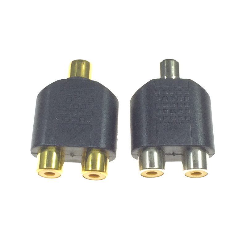 RCA三通头AV一拖二转换头