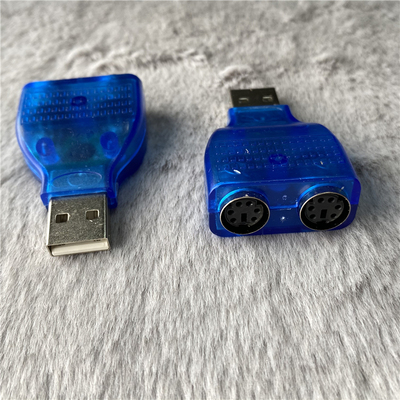 USB公转ps2母转换头PSto公转USB母鼠标键盘转接头USB一分二PS2头