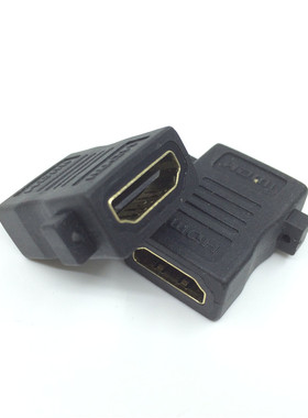 可固定带螺丝耳朵孔HDMI延长头高清A型母对母加长头直通头对接头