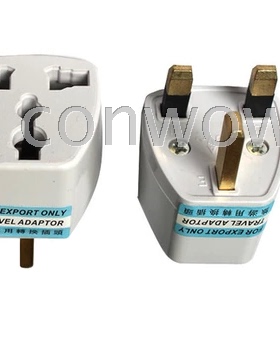 旅游转换插头 英规三脚香港插座 澳/美/欧/德/国标插孔转英标插头