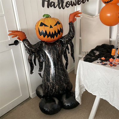 万圣节铝膜球HALLOWE网红卡通南瓜气球派对氛围装饰布置场景气球