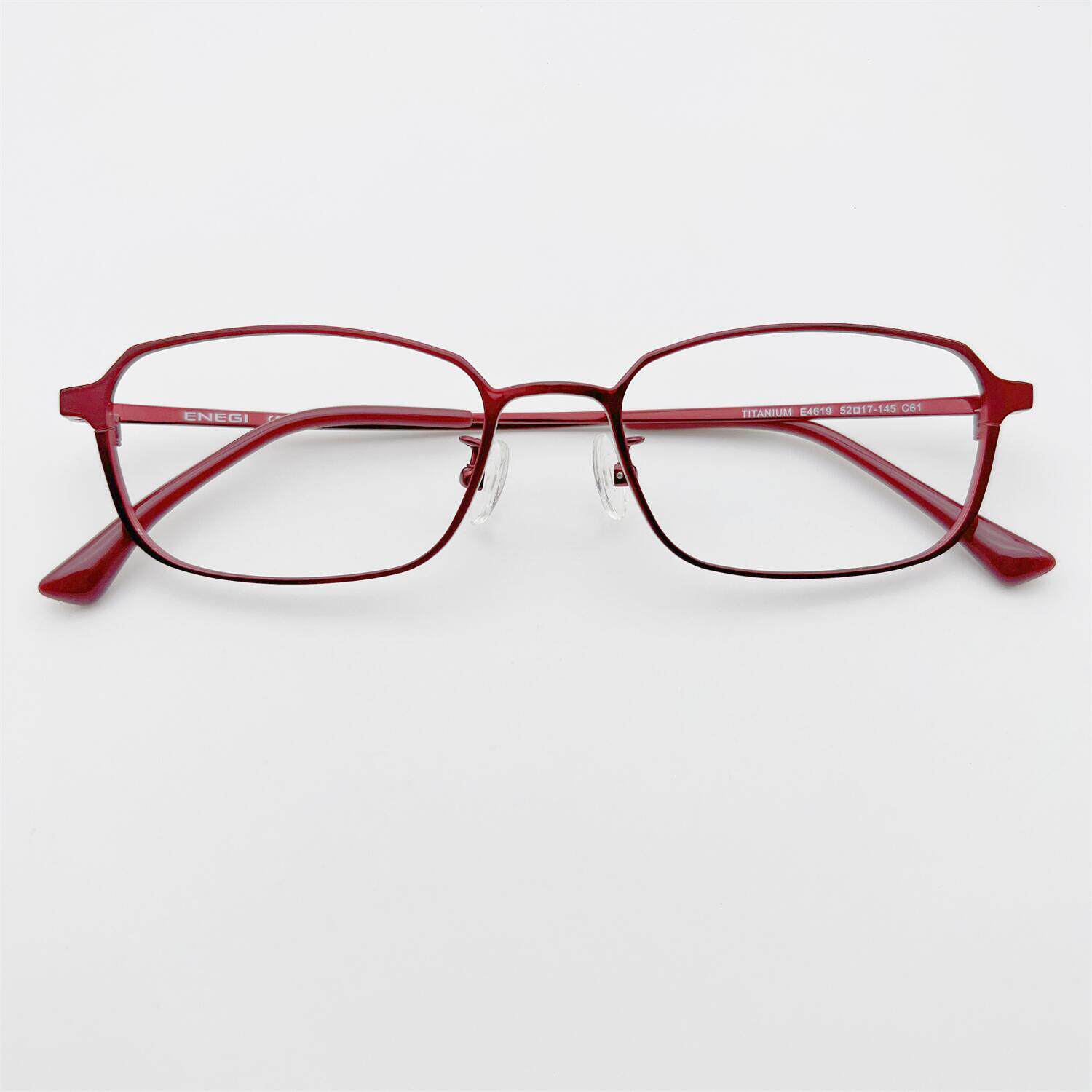 外贸原单法国订单超轻纯钛红紫色近视眼镜框女显瘦素颜神器高级感