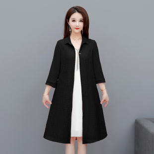 外搭防晒衣显瘦 洋气披肩外套上衣七分袖 2026新款 轻薄风衣女夏季