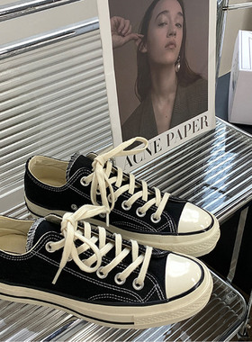 MISTERY经典潮流时尚休闲轻便低帮巨好看男士高端品牌帆布鞋女ins