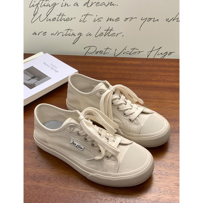 2025新款帆布鞋软底小白鞋夏季